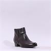 Regarde Le Ciel Side Zip Fold Cuff Boot - Brown Leather